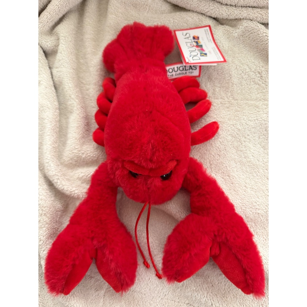 Douglas Cuddle Toy Red Lobster Plush Stuffed Animal Sea Creature NWT